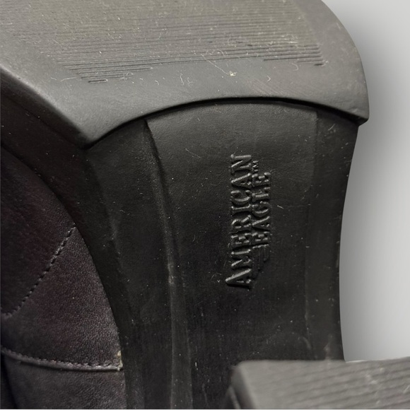 American Eagle Vintage Y2K Platform Chunky Block Heel Loafers Sz 10 - Picture 6 of 9